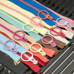 3 Rcz Colorful Resin Zipper - 6 inches to 16 Inches - Zip for Crochet Bag