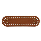 5 x 18cm PU Bag Base with Stud/ Tapak Beg Kait/ Bag Bottom/ Leather Base/ Crochet Bag base/ Handmade Bag PU Leather