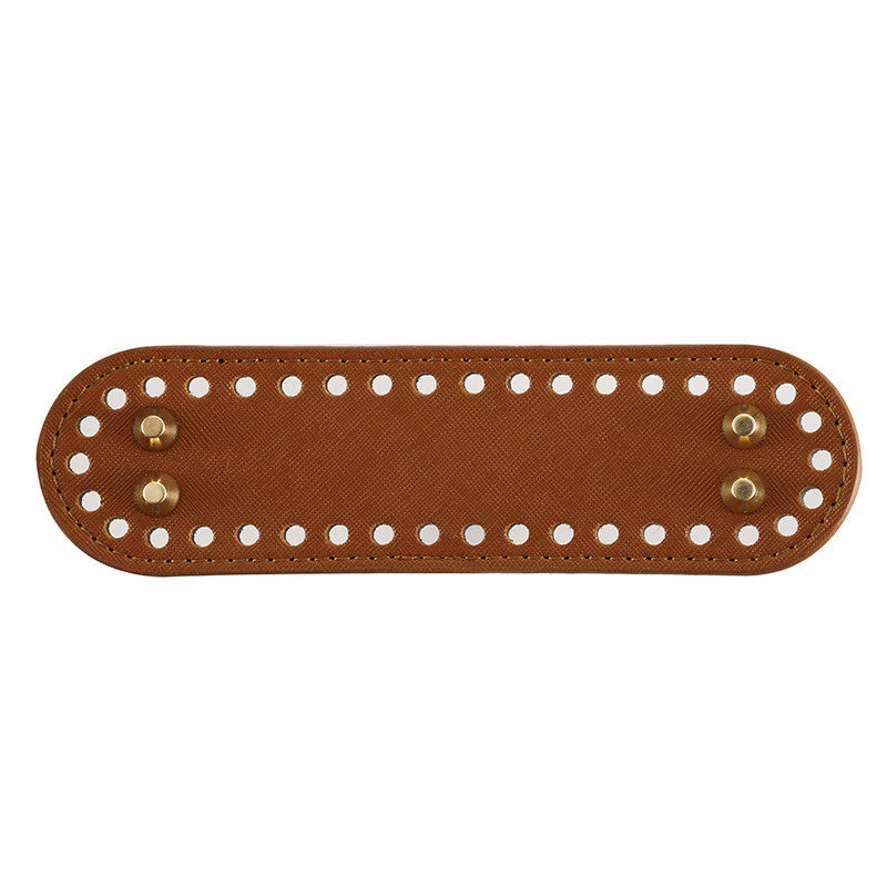 5 x 18cm PU Bag Base with Stud/ Tapak Beg Kait/ Bag Bottom/ Leather Base/ Crochet Bag base/ Handmade Bag PU Leather