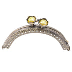 8.5cm Bronze Colour Kiss Lock Lotus Head Semi circle Purse Frame DIY Purse Accessories Sewing Clasp Purse Crochet 口金钱包包