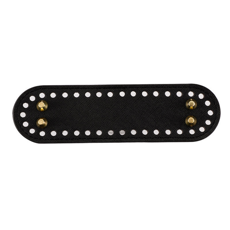 5 x 18cm PU Bag Base with Stud/ Tapak Beg Kait/ Bag Bottom/ Leather Base/ Crochet Bag base/ Handmade Bag PU Leather