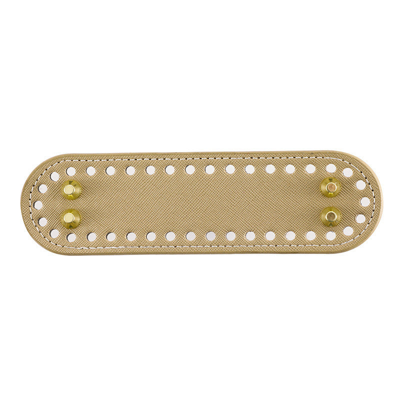 5 x 18cm PU Bag Base with Stud/ Tapak Beg Kait/ Bag Bottom/ Leather Base/ Crochet Bag base/ Handmade Bag PU Leather