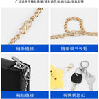 S-Shape Bag Chain Adjuster | Small Metal Strap Shortener | Metal Buckle Clasps | Metal Bag Adjuster Clip | S Lock