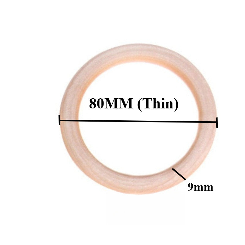 15–100mm Natural Wood Color Wooden Rings – Wooden Circle Pendants - Unfinished Macrame Wooden Ring