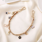 Handbag Chain Strap Replacement Shoulder Chain Extension Monogram Charm Pendant Clover Chain Bag Decoration Accessory