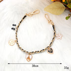 Handbag Chain Strap Replacement Shoulder Chain Extension Monogram Charm Pendant Clover Chain Bag Decoration Accessory