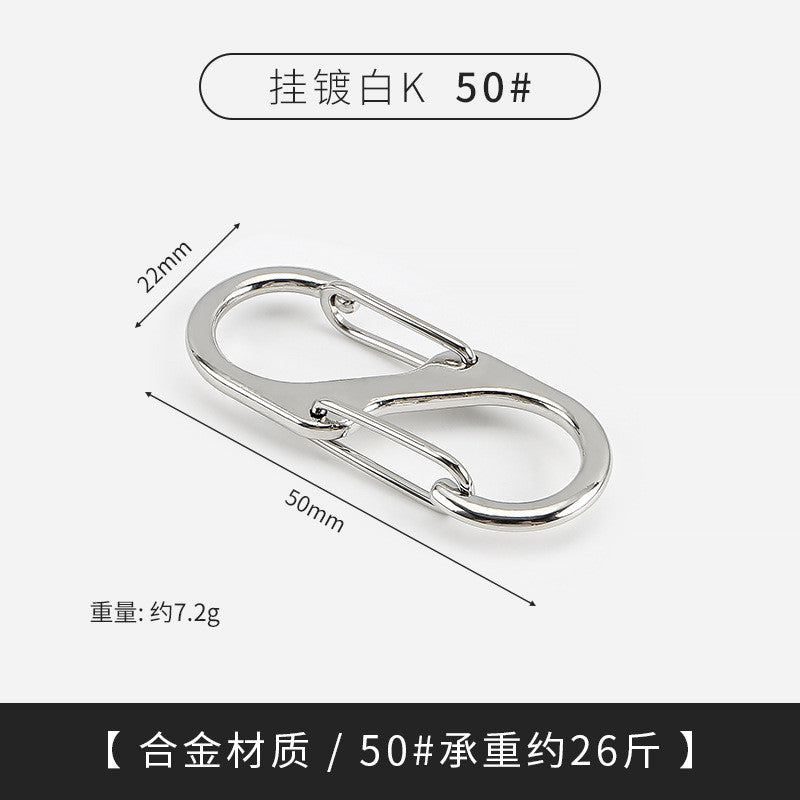 S-Shape Bag Chain Adjuster | Small Metal Strap Shortener | Metal Buckle Clasps | Metal Bag Adjuster Clip | S Lock