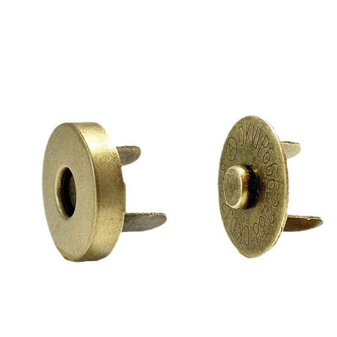 14mm 18mm Magnetic Button Clasps 5 sets | Metal Closure for Bag Clothing DIY | Metal Fastener | Butang Magnetic
