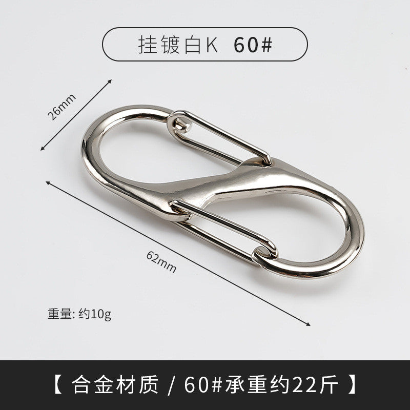 S-Shape Bag Chain Adjuster | Small Metal Strap Shortener | Metal Buckle Clasps | Metal Bag Adjuster Clip | S Lock
