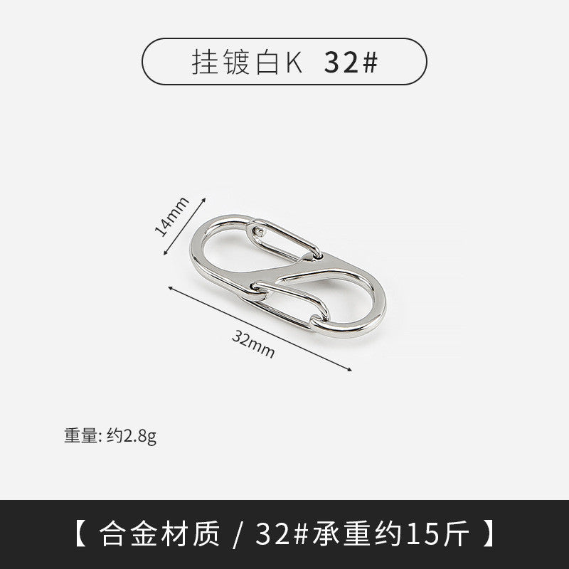 S-Shape Bag Chain Adjuster | Small Metal Strap Shortener | Metal Buckle Clasps | Metal Bag Adjuster Clip | S Lock