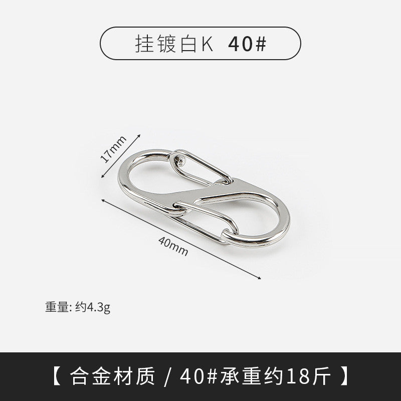 S-Shape Bag Chain Adjuster | Small Metal Strap Shortener | Metal Buckle Clasps | Metal Bag Adjuster Clip | S Lock