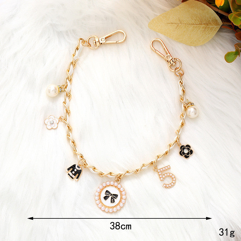 Handbag Chain Strap Replacement Shoulder Chain Extension Monogram Charm Pendant Clover Chain Bag Decoration Accessory