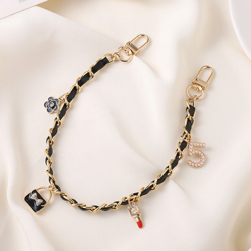 Handbag Chain Strap Replacement Shoulder Chain Extension Monogram Charm Pendant Clover Chain Bag Decoration Accessory
