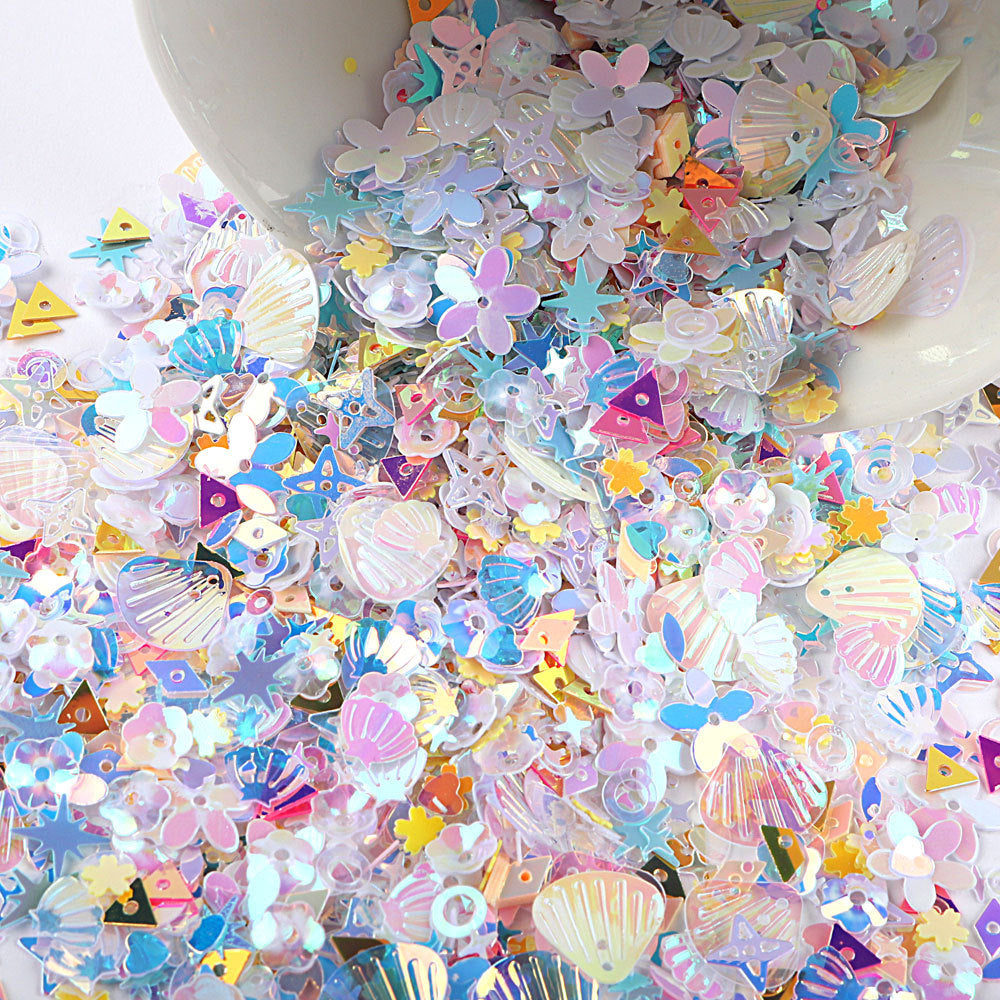 20g- Colorful Sequins for DIY Decoration | Shiny Paillettes | Labuci Bunga | Shiny Sequin | Labuci Manik Baju