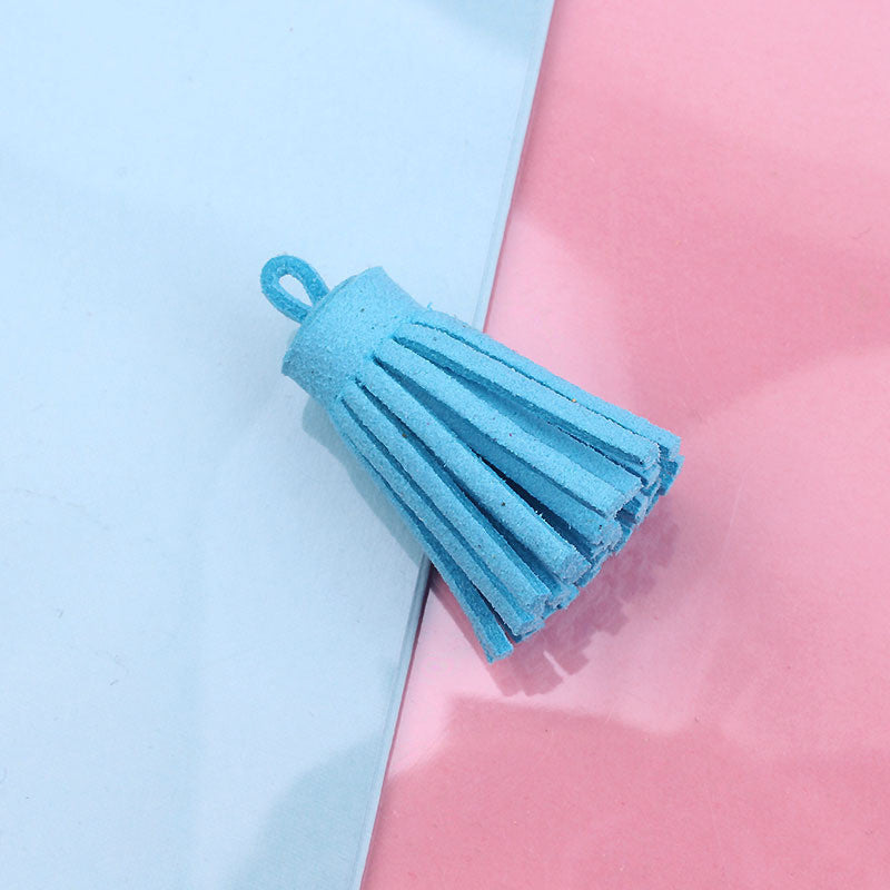 3cm Suede Tassel Charm | Bag Pendant | Double-Sided Microfiber PU Tassel Accessory | Keychain Tassel