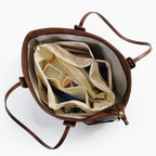 Tote Bag Organizer Insert / Satin Inner Liner Pouch | Storage Bag | Crochet Bag Inner