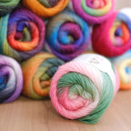 50g- Long Gradient Wool Yarn | 100% Fine Wool | Crochet & Knitting Yarn 50g Benang Kait