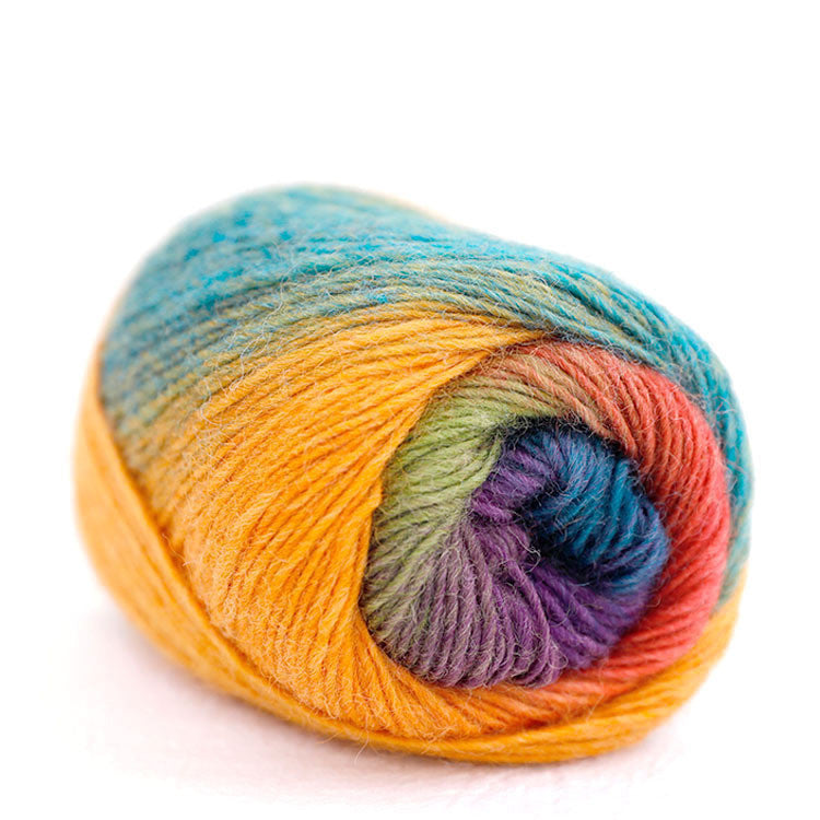 50g- Long Gradient Wool Yarn | 100% Fine Wool | Crochet & Knitting Yarn 50g Benang Kait