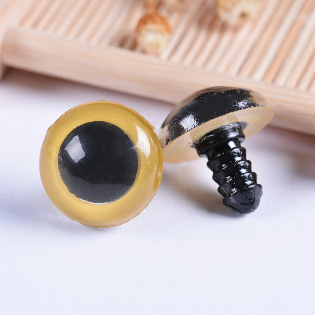 10pcs- Safety eyes 8 - 20mm | Screw Doll Eye with stopper | Mushroom eyes | Bear Eye | Amigurumi Eyes Plastic