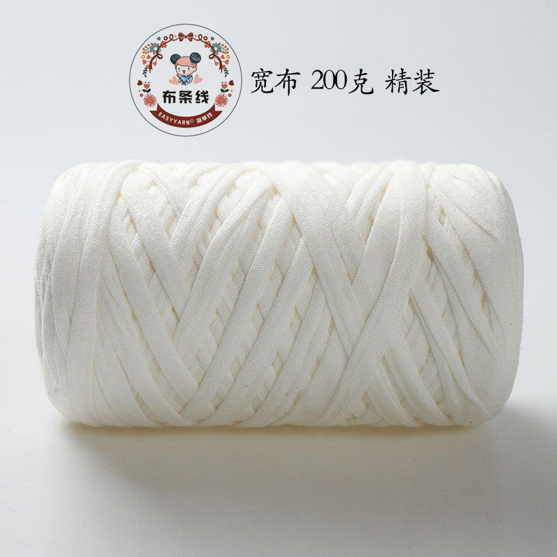 200g Premium T-Shirt Yarn | Flat Yarn | Crochet Knitting Yarn | Benang Kait T Shirt | Elastic Fabric Cloth Yarn