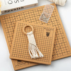 Double-Sided Cork Blocking Board for Macrame & Yarn Crafts | DIY Braiding Board with T-Shaped Pins | Macrame Board