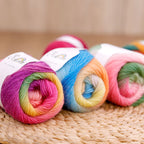 50g- Long Gradient Wool Yarn | 100% Fine Wool | Crochet & Knitting Yarn 50g Benang Kait