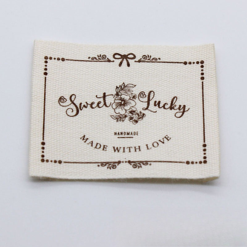 5pcs DIY Cotton Fabric Labels – Handmade Label Tag | Large Plain White Cotton Tape for Clothing Tags & Handmade Crafts