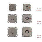 10mm 14mm 18mm Sewing Magnetic Button Clasp 5 Pairs - Closure Fastener Snap Button | Butang Pengapit Gancu Penjerapan