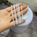 500g- Gradient Cake Yarn 3ply Soft Velvet Yarn for DIY Crochet Blankets, Shawls & Scarves | Benang Kait 渐变七星毯子3股优鹿绒毛线