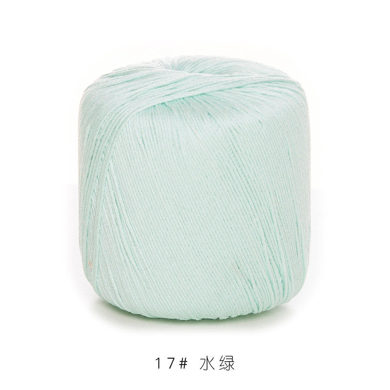 3# Lace Yarn 8ply Mercerized Cotton Crochet Yarn- Fine Yarn | Benang Kait | Crochet Knitting Yarn