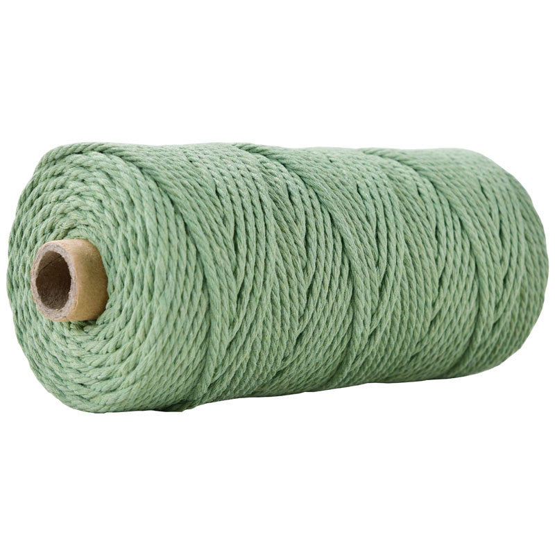 3mm Colorful Cotton Rope 100 meters | DIY Macrame Craft Cord | Thick Twisted String | Cotton Cord Yarn