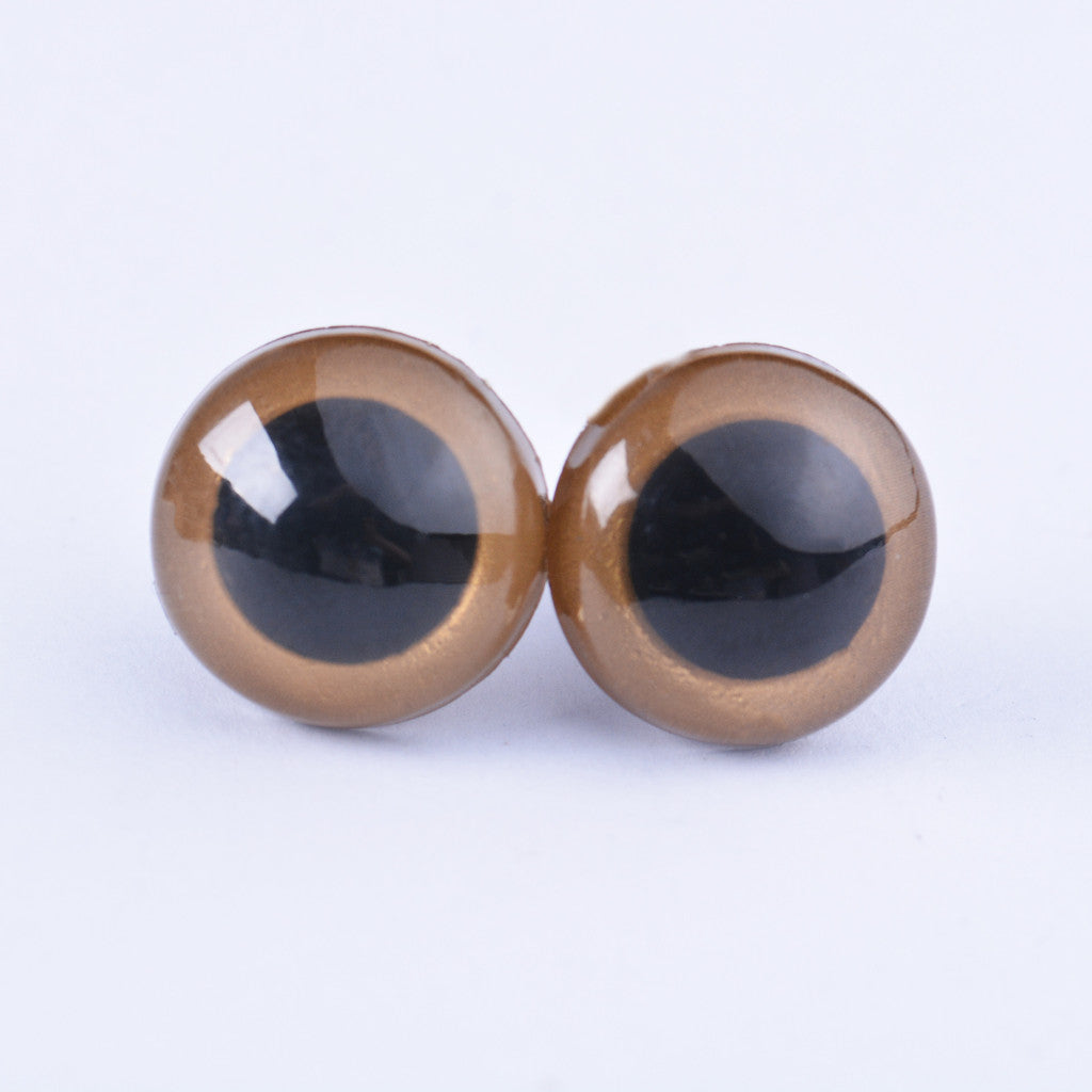 10pcs- Safety eyes 8 - 20mm | Screw Doll Eye with stopper | Mushroom eyes | Bear Eye | Amigurumi Eyes Plastic