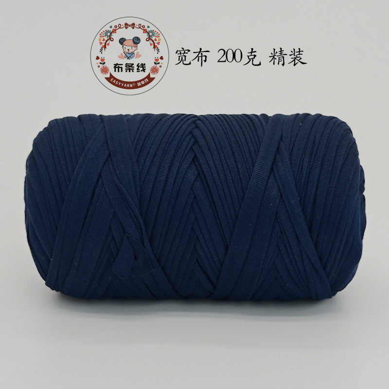 200g Premium T-Shirt Yarn | Flat Yarn | Crochet Knitting Yarn | Benang Kait T Shirt | Elastic Fabric Cloth Yarn