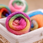 50g- Long Gradient Wool Yarn | 100% Fine Wool | Crochet & Knitting Yarn 50g Benang Kait