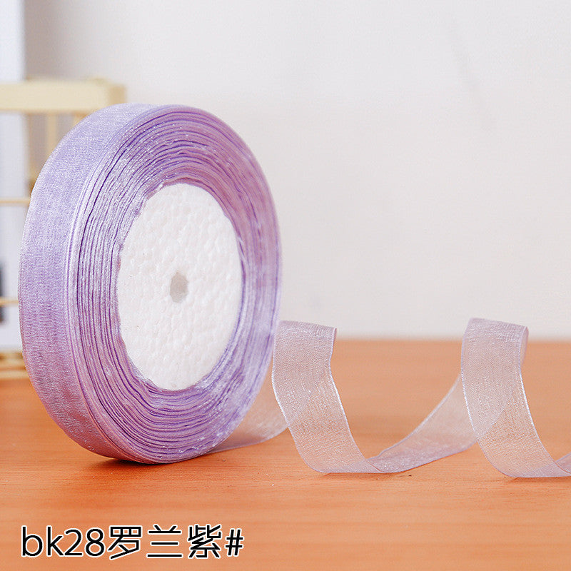 1.5cm Organza Ribbon for Decoration 45m / DIY Crafts / Bag Sewing – Polyester Organza Ribbon