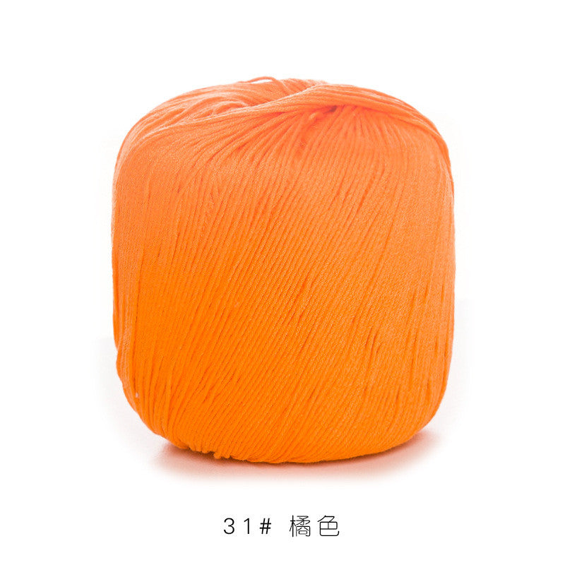 3# Lace Yarn 8ply Mercerized Cotton Crochet Yarn- Fine Yarn | Benang Kait | Crochet Knitting Yarn