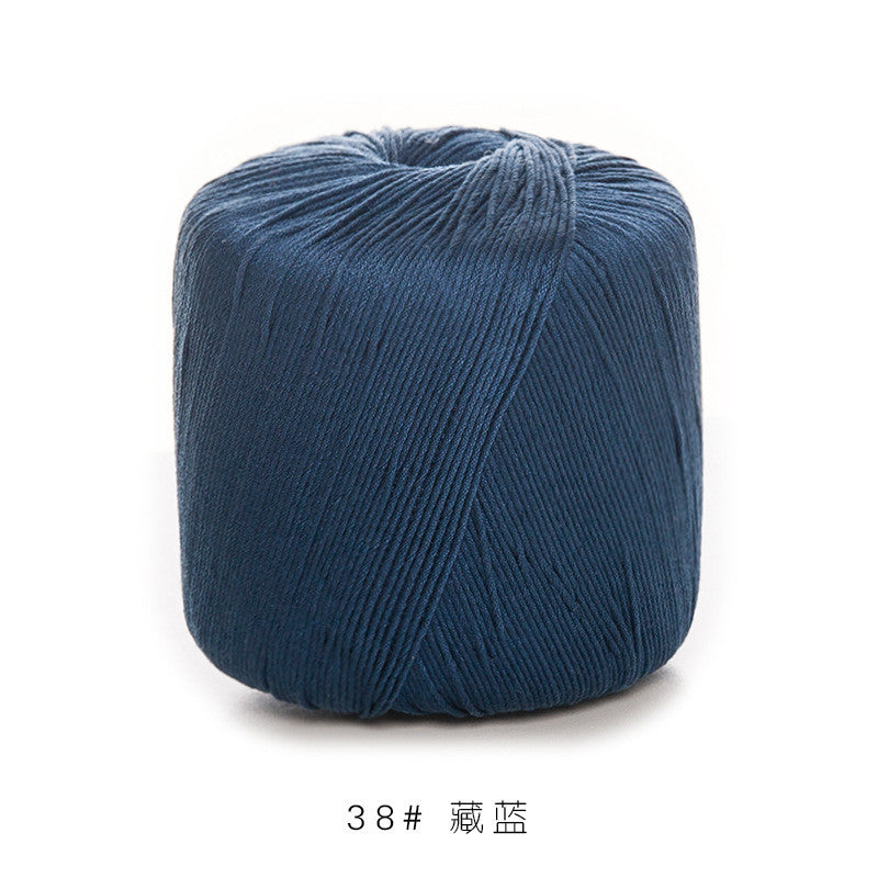 3# Lace Yarn 8ply Mercerized Cotton Crochet Yarn- Fine Yarn | Benang Kait | Crochet Knitting Yarn
