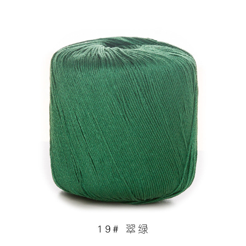 3# Lace Yarn 8ply Mercerized Cotton Crochet Yarn- Fine Yarn | Benang Kait | Crochet Knitting Yarn