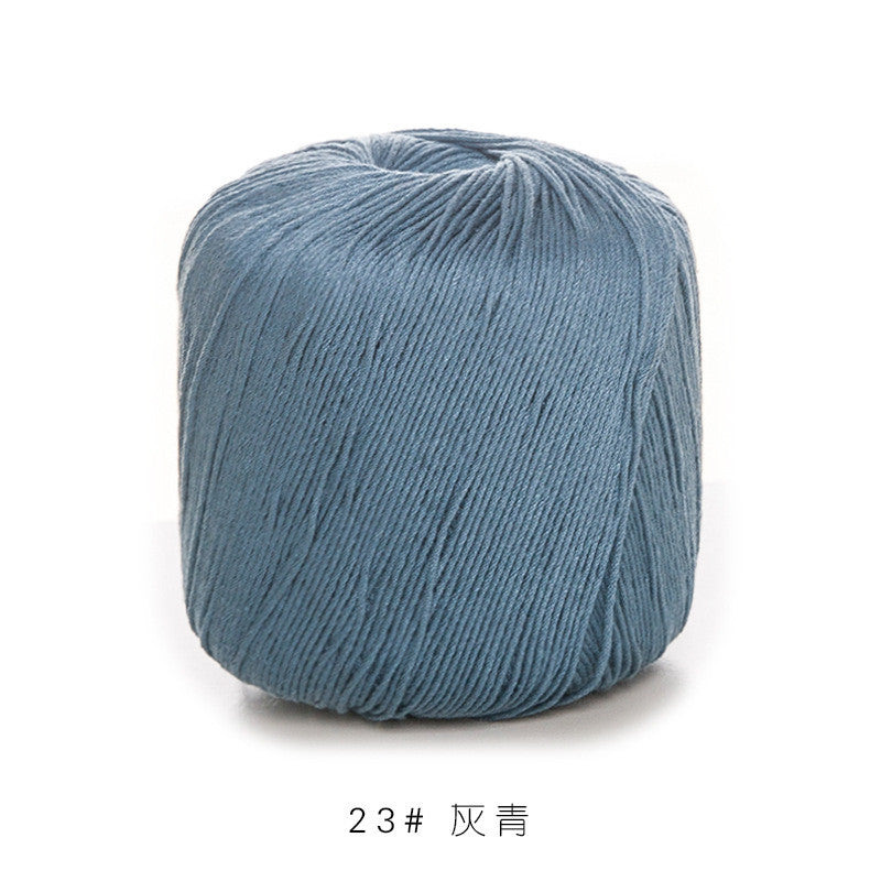 3# Lace Yarn 8ply Mercerized Cotton Crochet Yarn- Fine Yarn | Benang Kait | Crochet Knitting Yarn