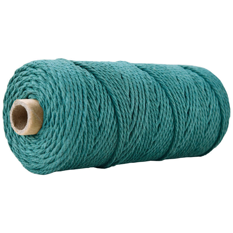 3mm Colorful Cotton Rope 100 meters | DIY Macrame Craft Cord | Thick Twisted String | Cotton Cord Yarn