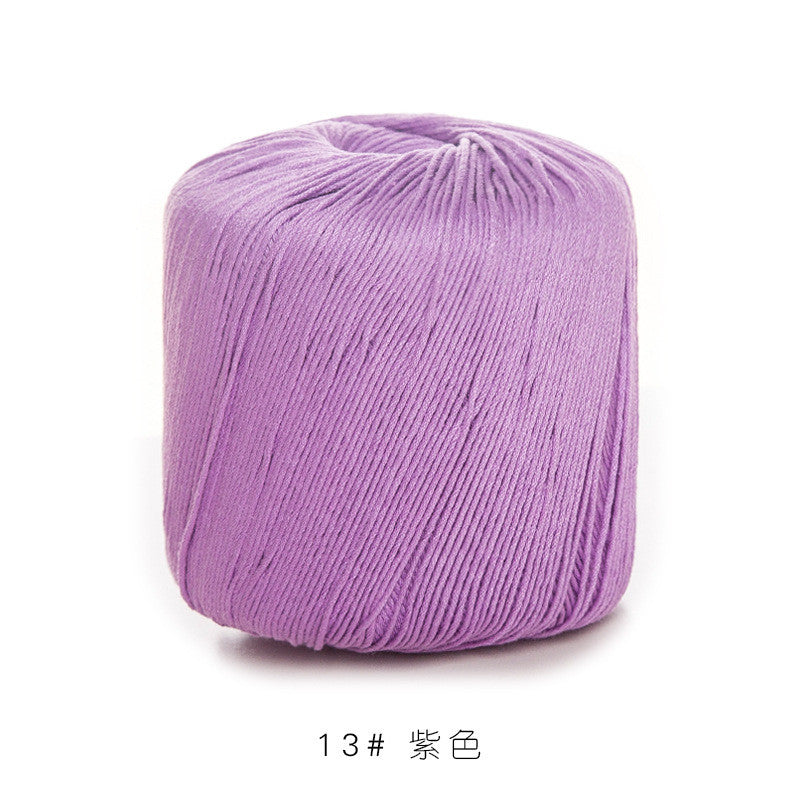 3# Lace Yarn 8ply Mercerized Cotton Crochet Yarn- Fine Yarn | Benang Kait | Crochet Knitting Yarn