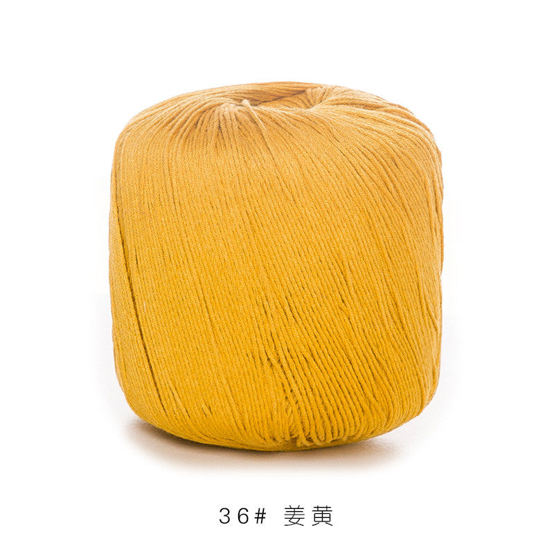 3# Lace Yarn 8ply Mercerized Cotton Crochet Yarn- Fine Yarn | Benang Kait | Crochet Knitting Yarn
