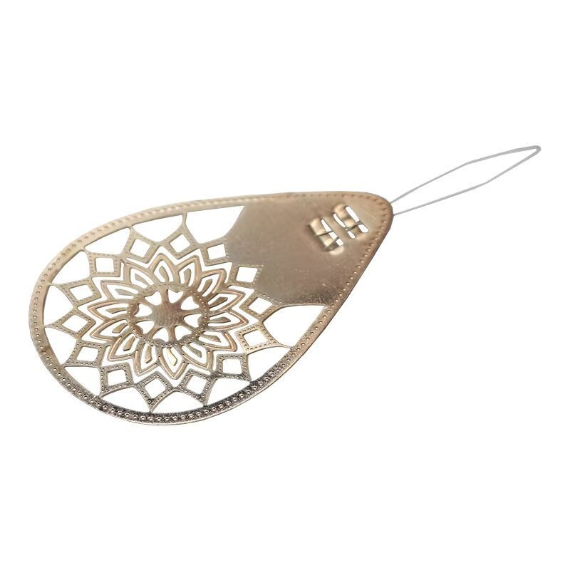 Solid Copper Needle Threader / Hollow Rose Gold Threading Tool / Sewing Needle Inserter