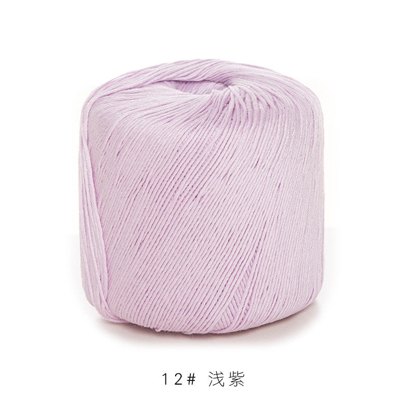 3# Lace Yarn 8ply Mercerized Cotton Crochet Yarn- Fine Yarn | Benang Kait | Crochet Knitting Yarn