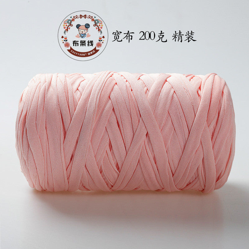200g Premium T-Shirt Yarn | Flat Yarn | Crochet Knitting Yarn | Benang Kait T Shirt | Elastic Fabric Cloth Yarn