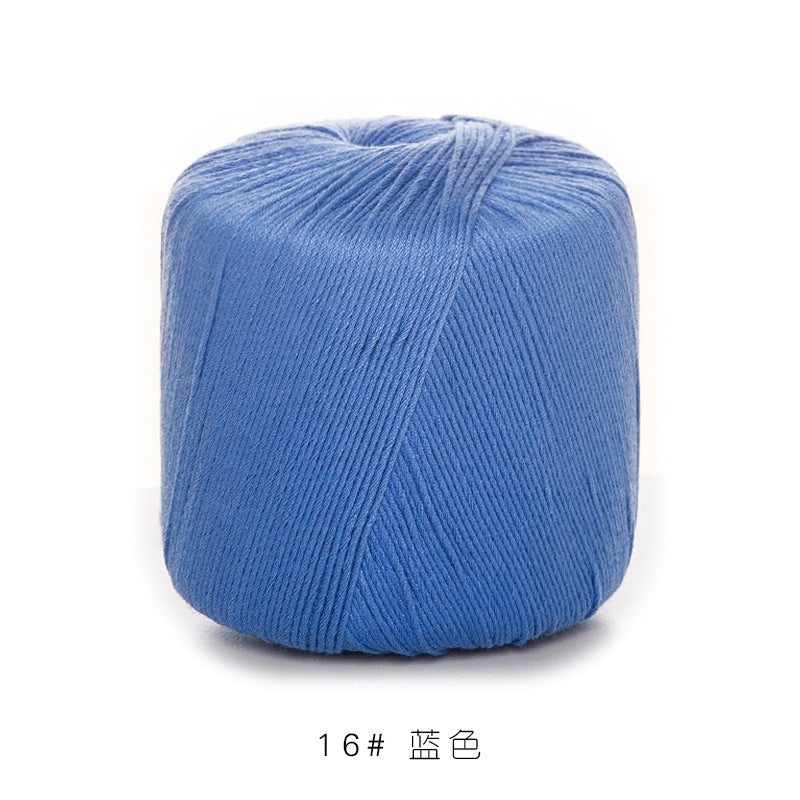 3# Lace Yarn 8ply Mercerized Cotton Crochet Yarn- Fine Yarn | Benang Kait | Crochet Knitting Yarn