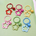 Colorful Acrylic Star Keychain with Bell | Cute Bag Charm | Couple Gift Accessory| Rantai Kunci | Pendant