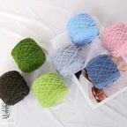 100g Coral Fleece Yarn – Towel Yarn | Soft Fluffy Knitting & Crochet Yarn for Scarf | Benang Kait