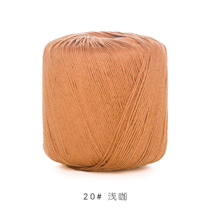 3# Lace Yarn 8ply Mercerized Cotton Crochet Yarn- Fine Yarn | Benang Kait | Crochet Knitting Yarn