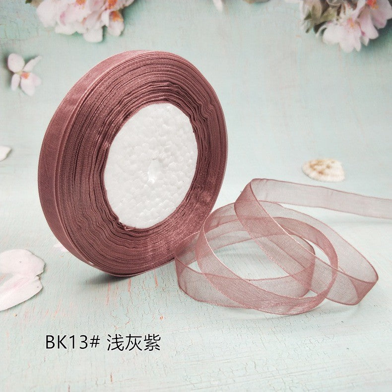 1.5cm Organza Ribbon for Decoration 45m / DIY Crafts / Bag Sewing – Polyester Organza Ribbon